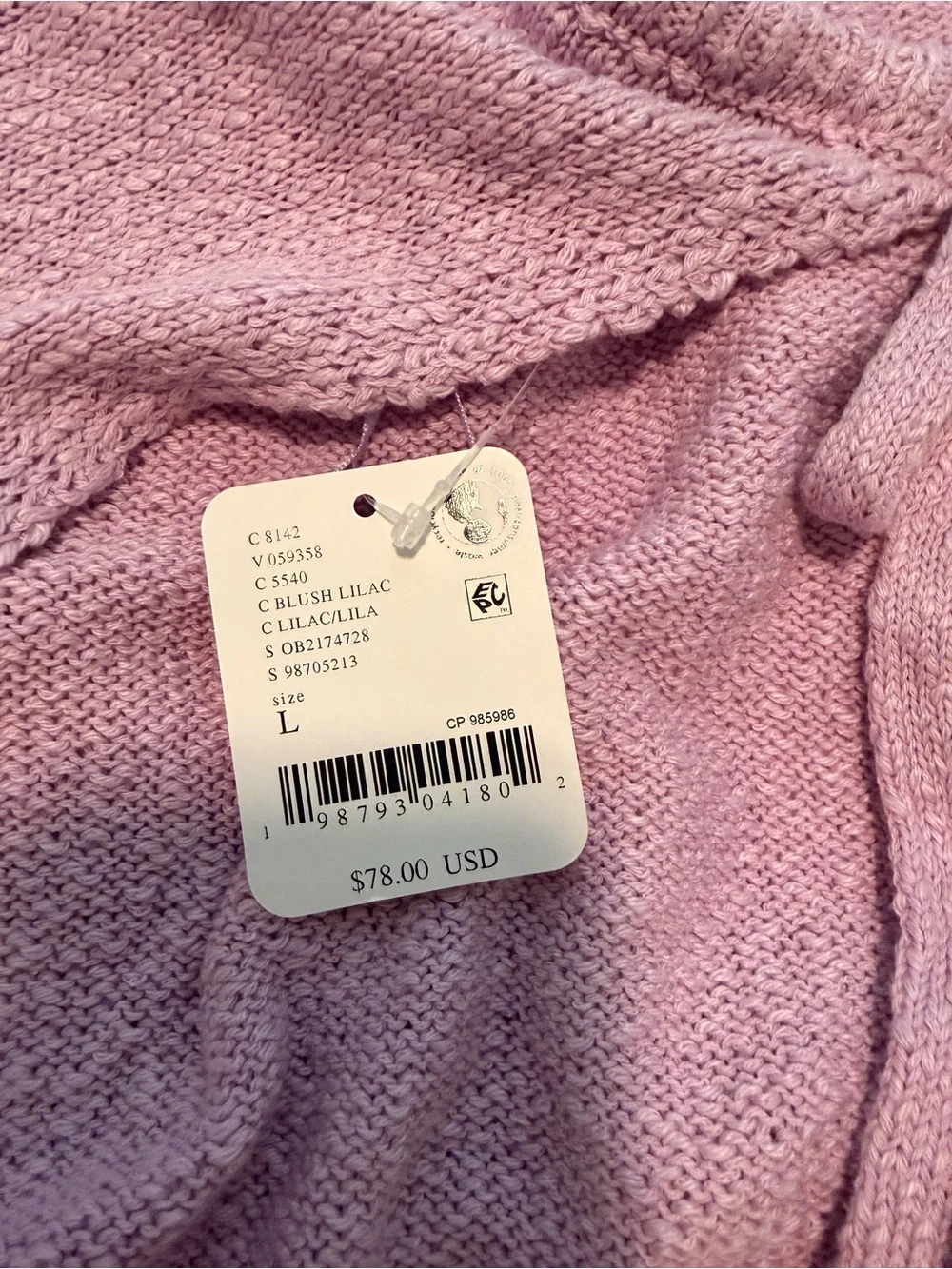 NWT Free People Phia Sweater Set Lilac